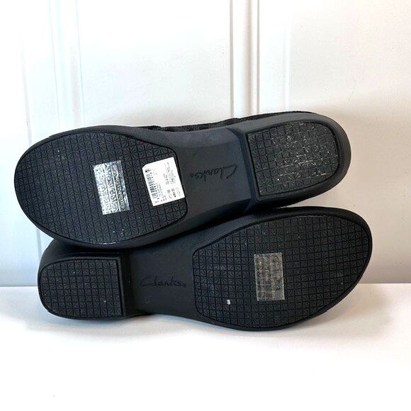 CLARKS Talene Pace Women's Loafers US Size 11 / UK 8.5D Black Lace Print Comfort - Picture 5 of 12